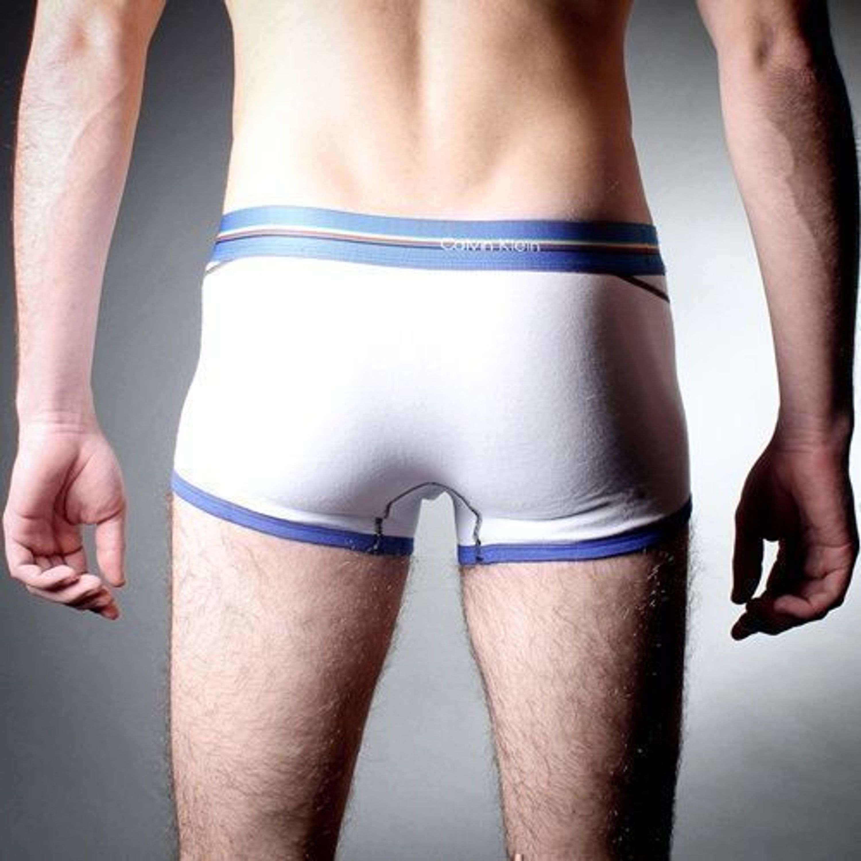 Мужские трусы боксеры белые Calvin Klein Bold White Boxer фото 3