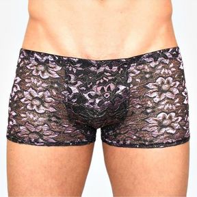 Фото Мужские трусы боксеры темно-серые с узором Romeo Rossi Boxer RR00226