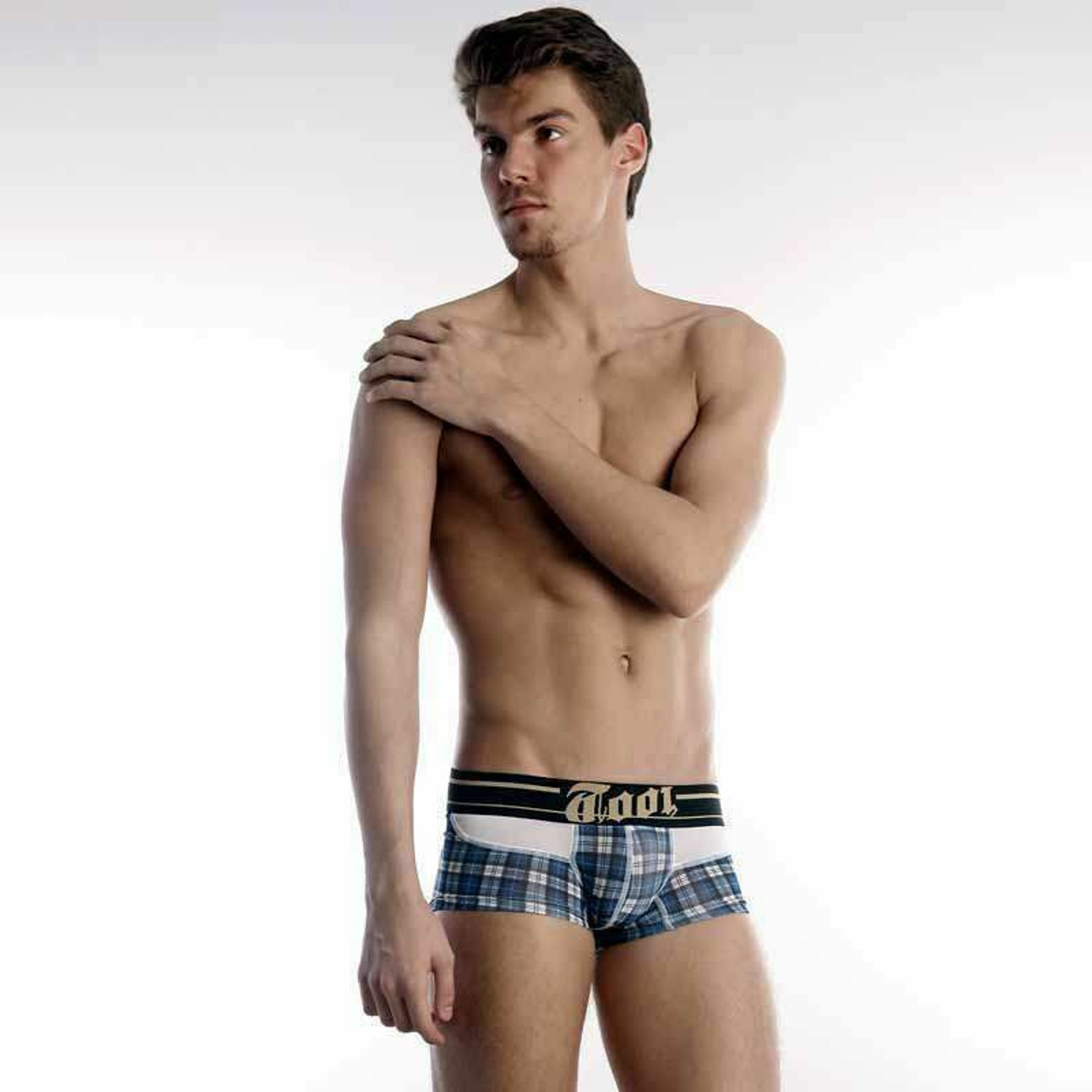 Мужские трусы хипсы TOOT Check Boxer Blue TT00018 фото 1