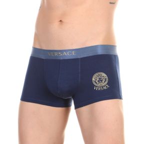 Фото Мужские трусы боксеры темно-синие Versace