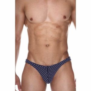 Фото Трусы мужские слипы темно-синие с принтом DARKZONE DZN6467