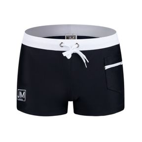 Фото Мужские плавки боксеры черные JOCKMAIL JM702-2