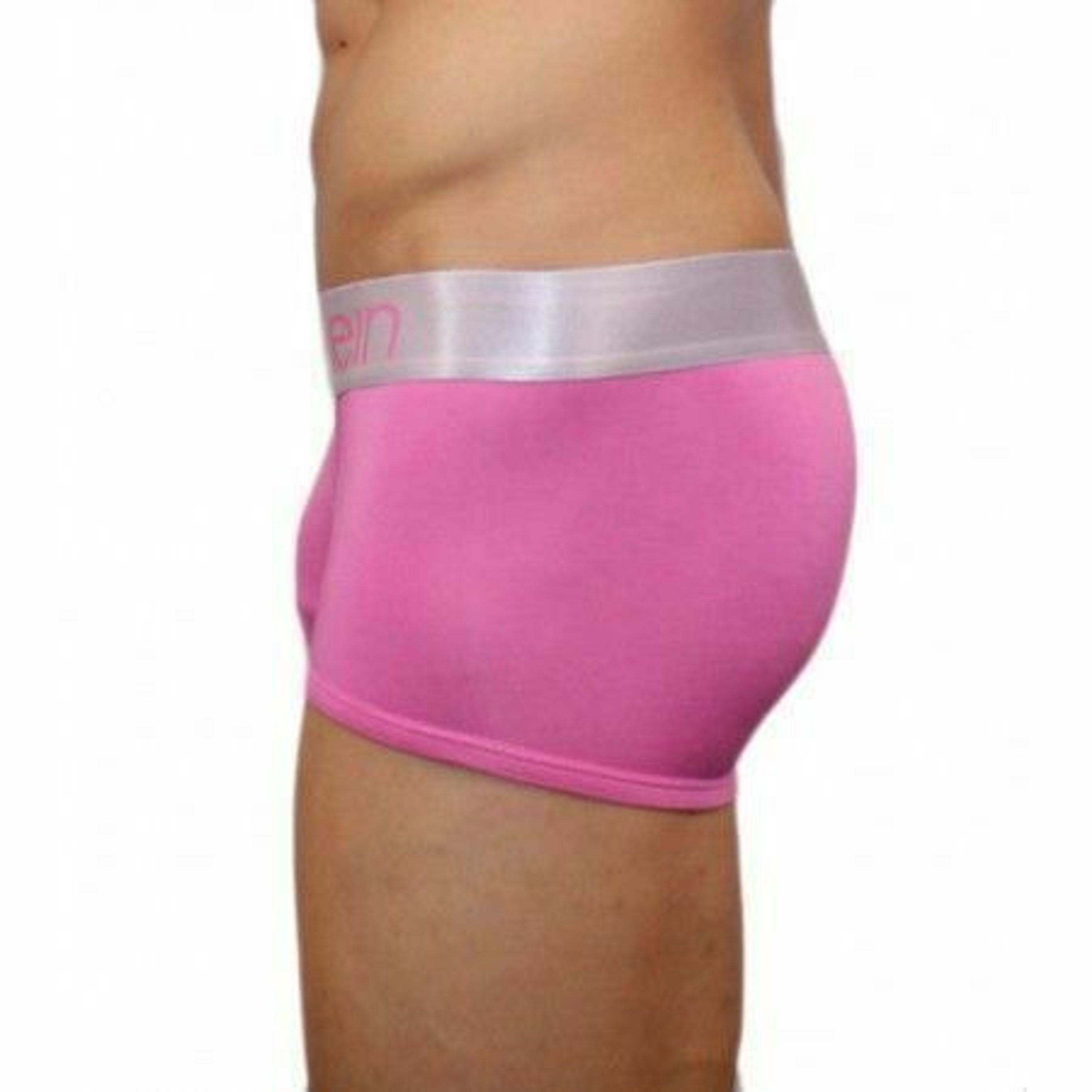 Мужские трусы боксеры розовые из модала Calvin Klein Boxer фото 3