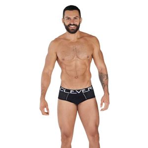 Фото Мужские трусы брифы черные Clever Moda STRATEGY PIPING BRIEF 036211
