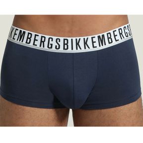 Фото Мужские трусы хипсы синие набор 2 в 1 Bikkembergs ESSENTIAL BKK1UTR01BI/2
