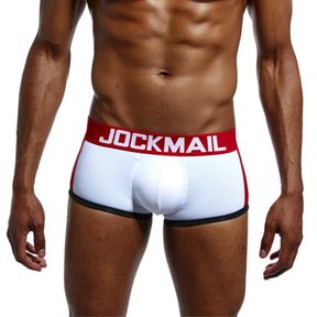Фото Мужские трусы боксеры белые с push up JOCKMAIL JM6030-1
