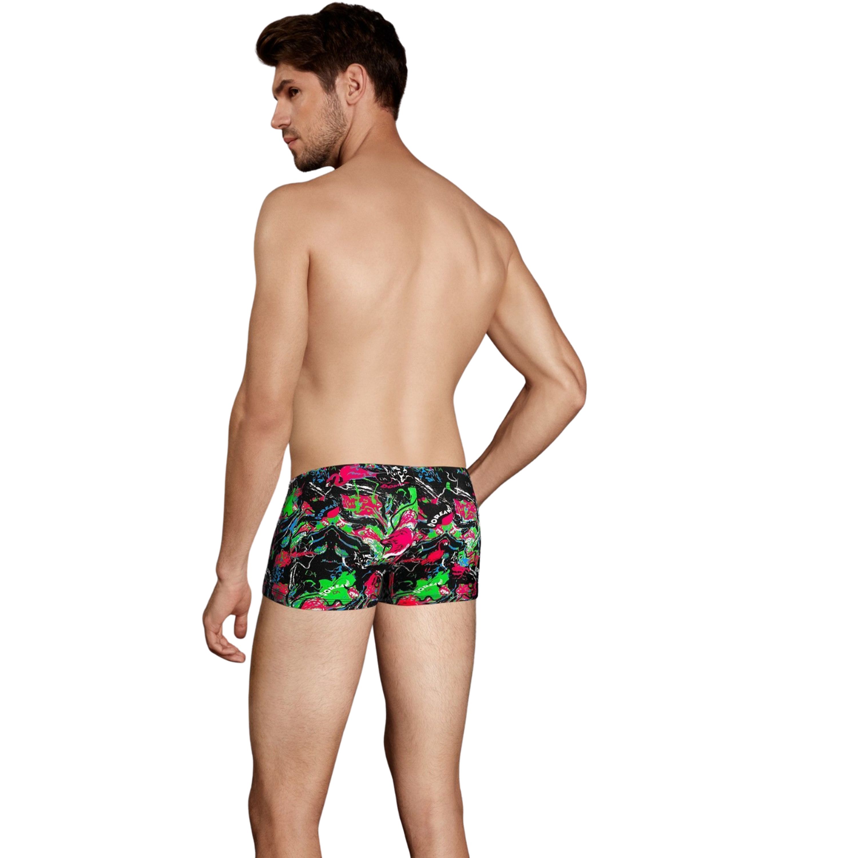 Мужские трусы боксеры черные с принтом Doreanse 1751 Flamingo фото 2