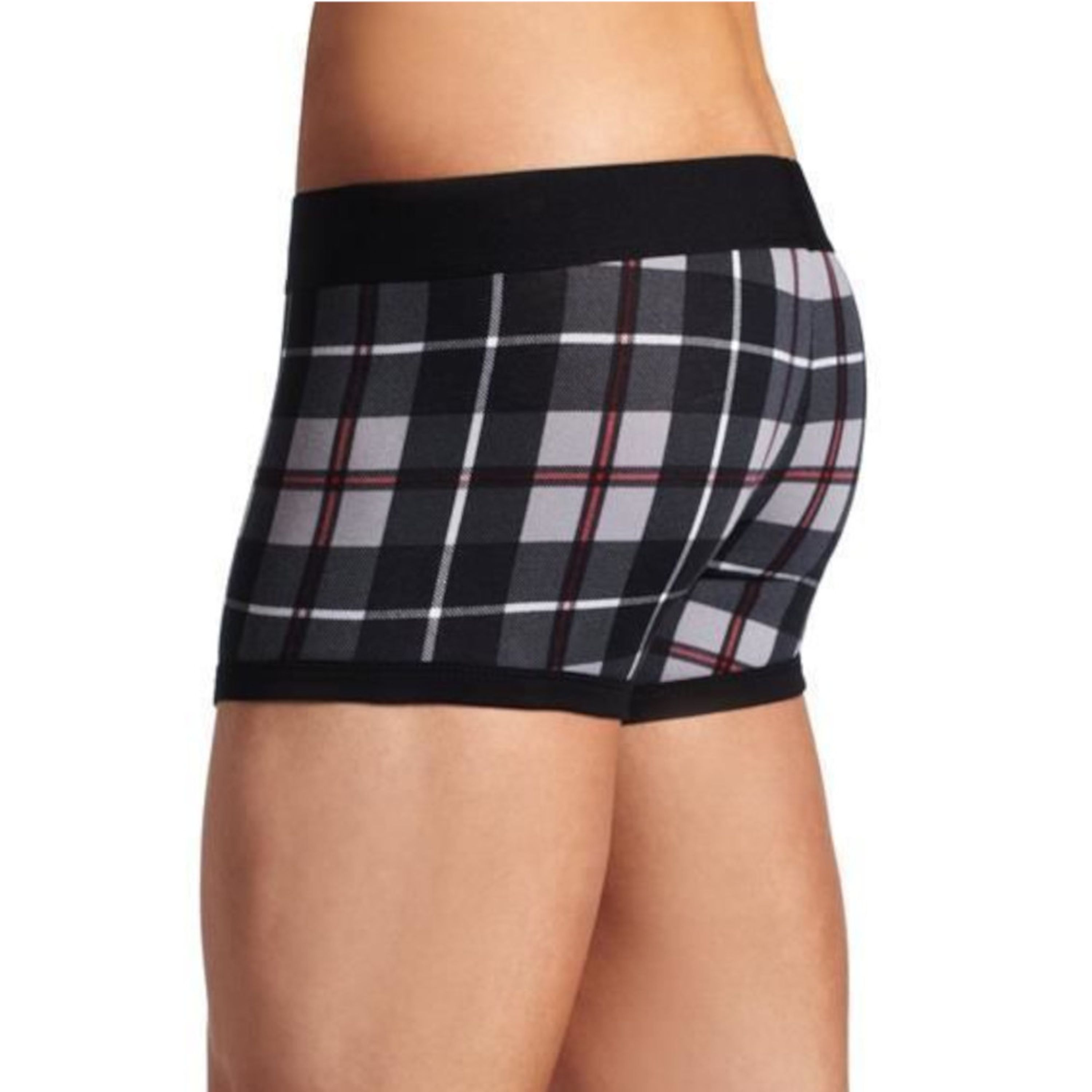 Мужские трусы боксеры серые в клетку PAPI  фото 2