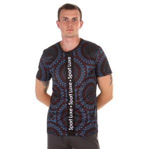 Фото Мужская футболка голубая с узором Sesmik by Vlad Sedov VS003/VS0009