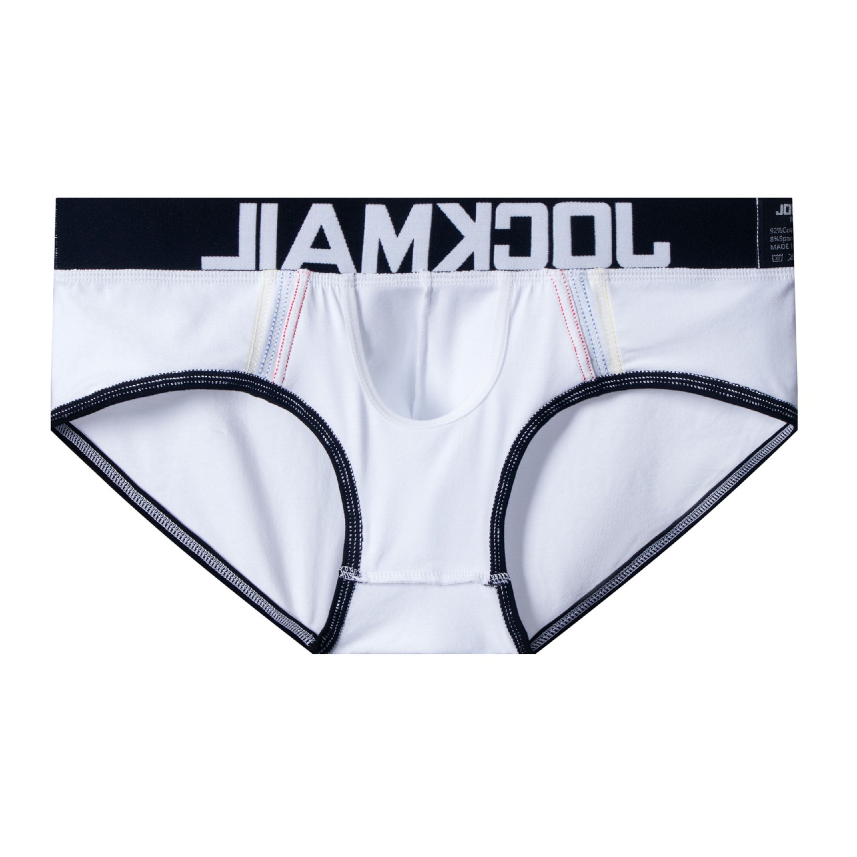 Мужские трусы брифы белые JOCKMAIL JM2059-1 фото 5