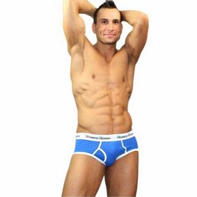 Фото Мужские трусы брифы голубые Romeo Rossi RR366-9 Brief