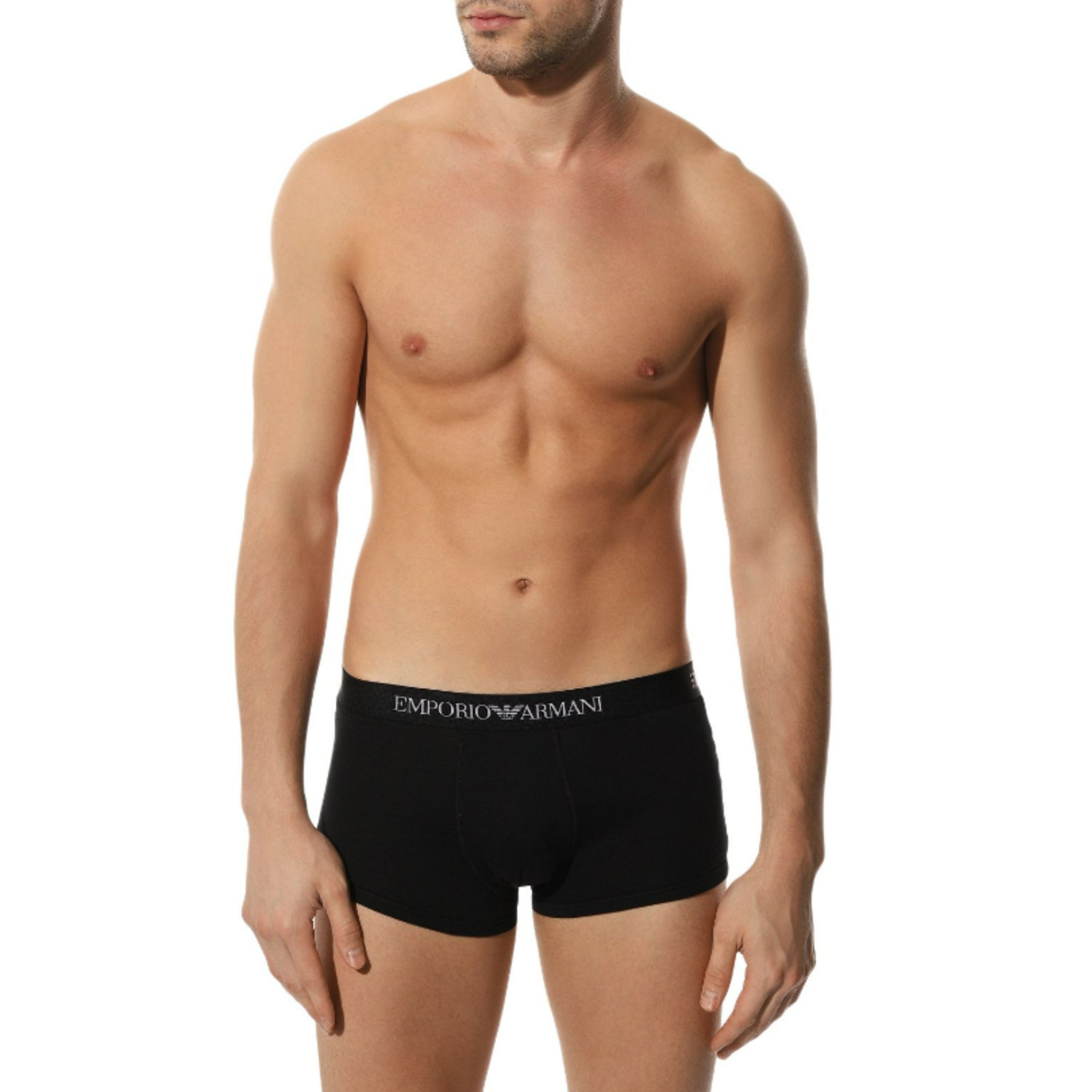 Набор мужских трусов боксеров 3в1 (белый, красный, черный) Emporio Armani 111610_CC722 23410 фото 4