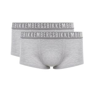 Фото Мужские трусы хипсы серые набор 2 в 1 Bikkembergs CLASSIC BKK1UTR02BI/2