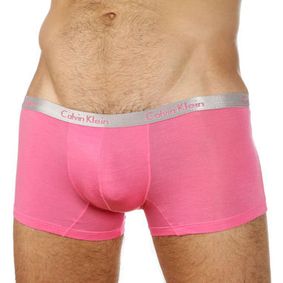 Фото Мужские трусы хипсы розовые модал Calvin Klein Steel Mini
