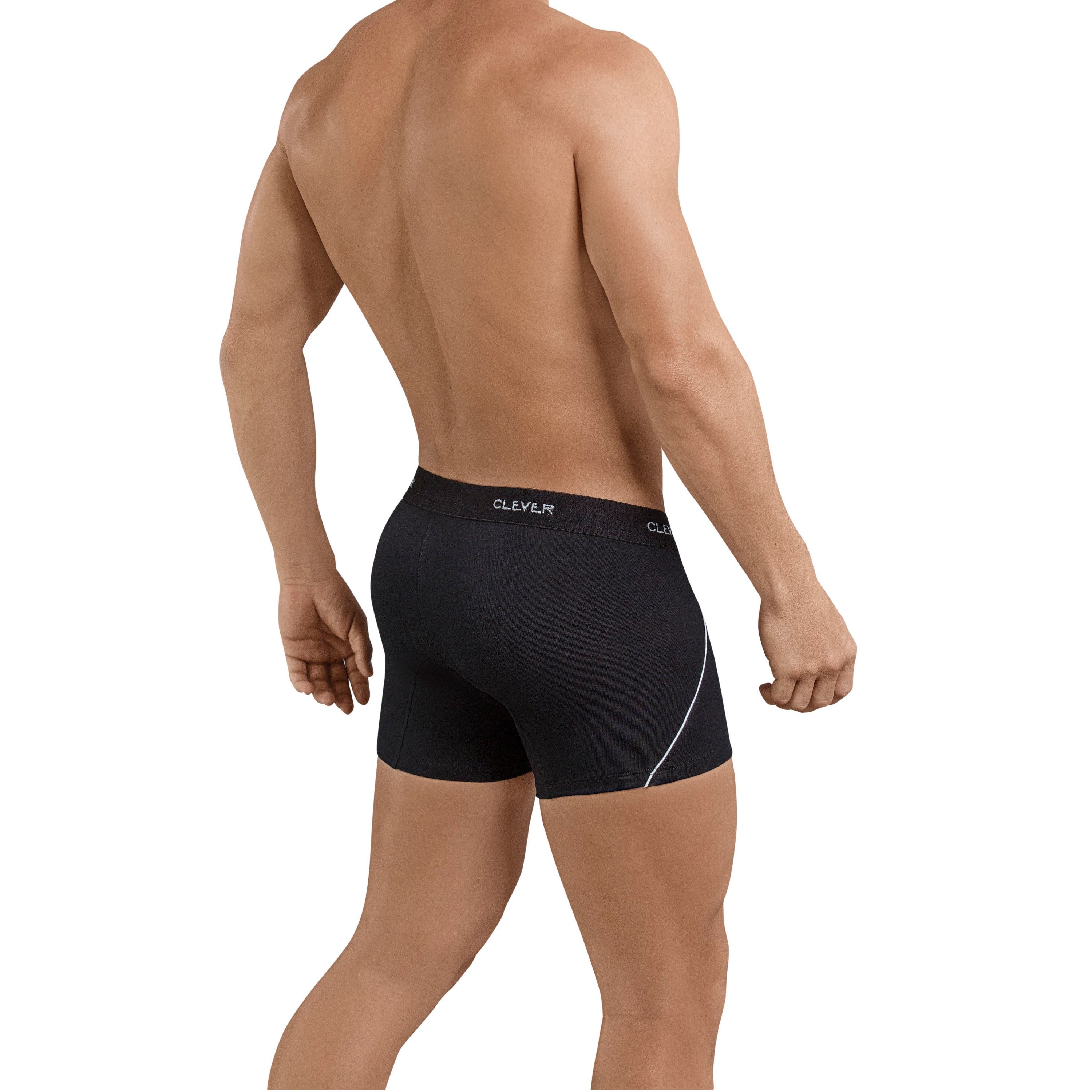 Мужские трусы боксеры черные Clever Stunning Boxer 239911 фото 3