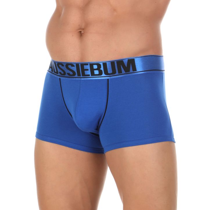 Мужские трусы боксеры синие Aussiebum 