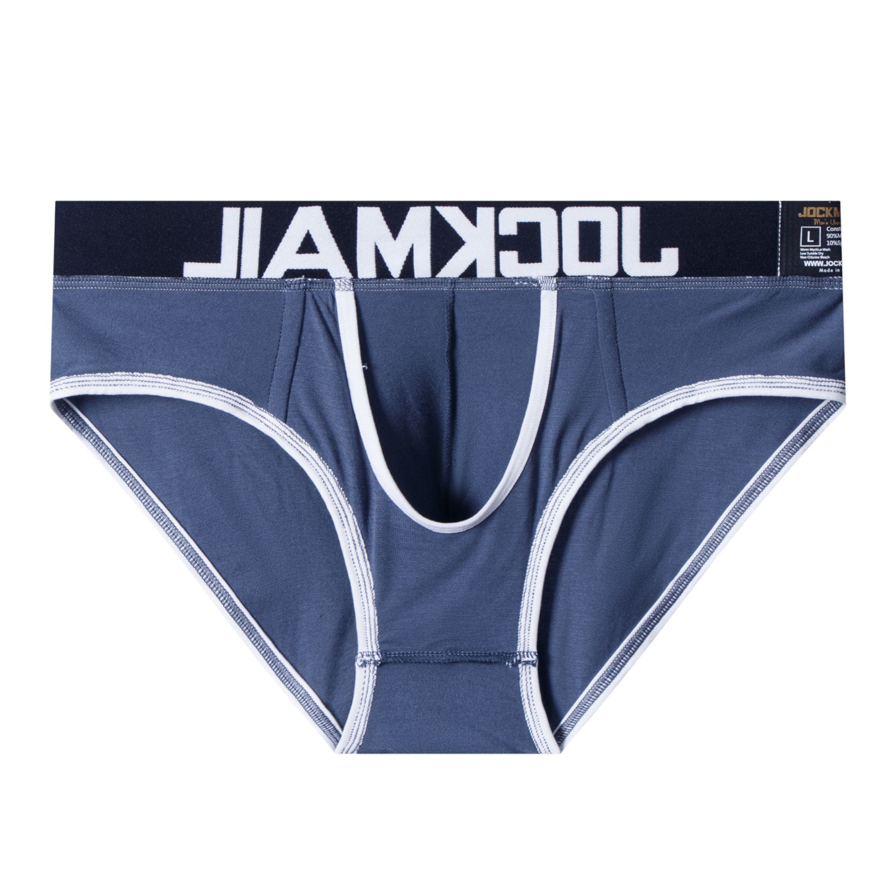 Мужские трусы брифы темно- синие JOCKMAIL JM2041-16 фото 3