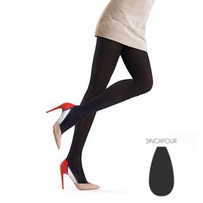 Фото Женские колготки из хлопка темно-серые OROBLU COLLANT DOREEN OB,  60 ден VOBFC13T0NP