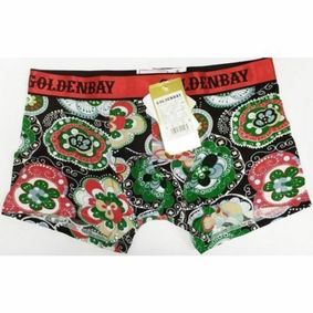 Фото Мужские трусы боксеры с разноцветным принтом Golden Bay 1603