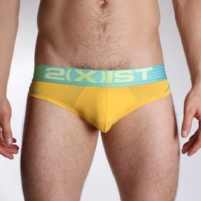 Фото Мужские трусы брифы желтые 2xist Fetish Yellow  Brief