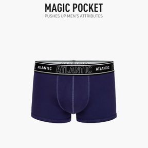 Фото Мужские трусы неоновый голубой хипсы ATLANTIC Magic Pocket MH-1191/01