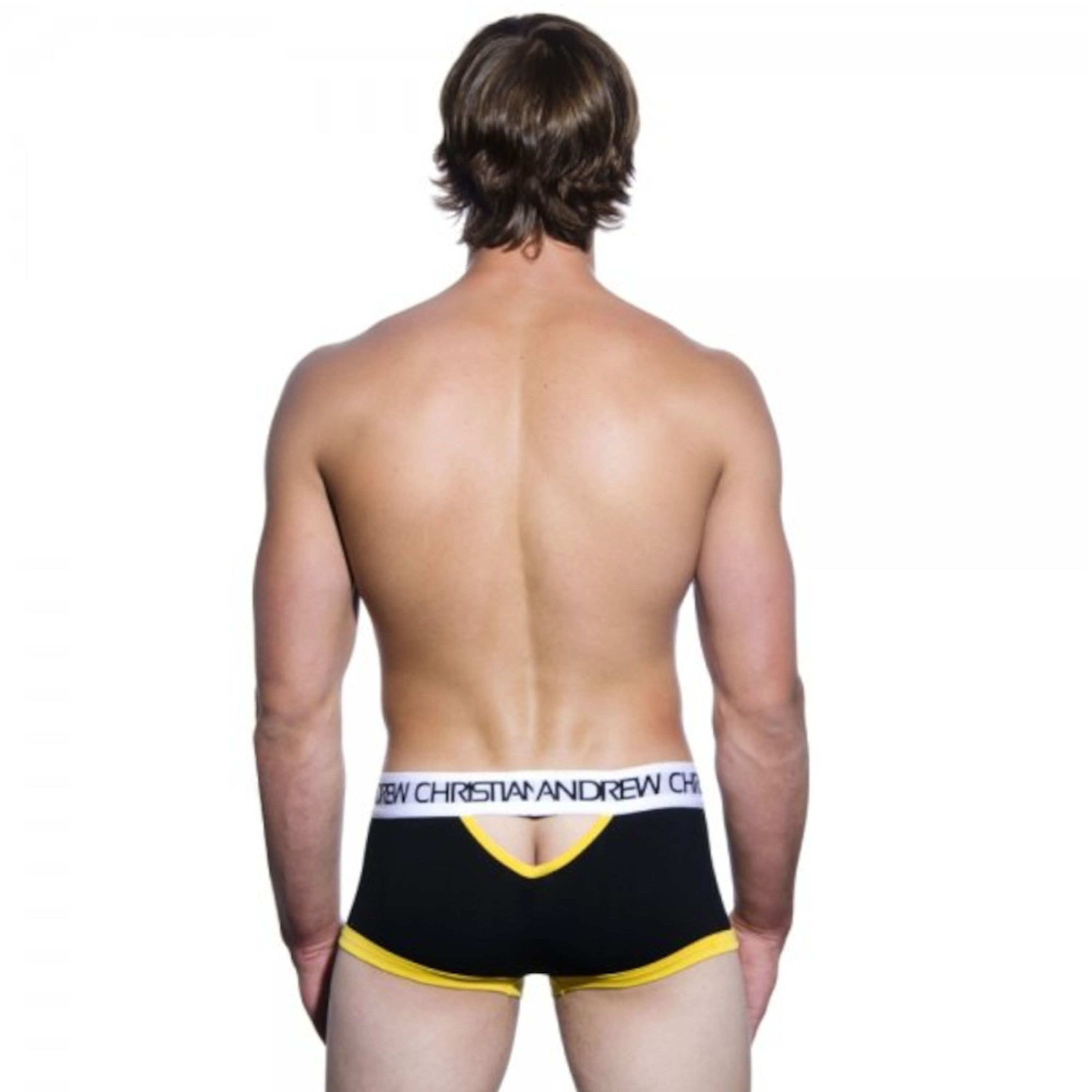 Мужские трусы хипсы черные Andrew Christian Werrgin Boxer With Show-It Technology  15568 фото 2