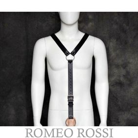Фото Мужская сбруя (портупея) черная Romeo Rossi RR9037