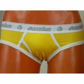 Фото Мужские трусы брифы желтые Aussiebum Patriot brief