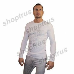 Фото Мужской лонгслив белый Dolce&Gabbana FDR0107