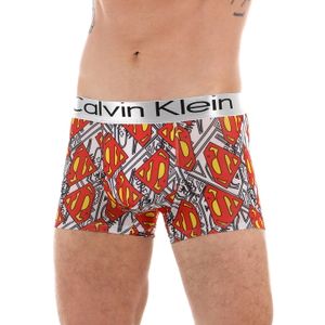 Фото Мужские трусы боксеры белые с принтом "Супермен" Calvin Klein