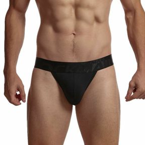 Фото Мужские трусы танга черные JOCKMAIL JM3032-2