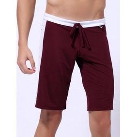 Фото Шорты спортивные бордовые под шелк Wang Jiang Burgundy Shorts 11