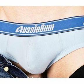Фото  Мужские трусы брифы светло-синие Aussiebum Flex Ice Brief