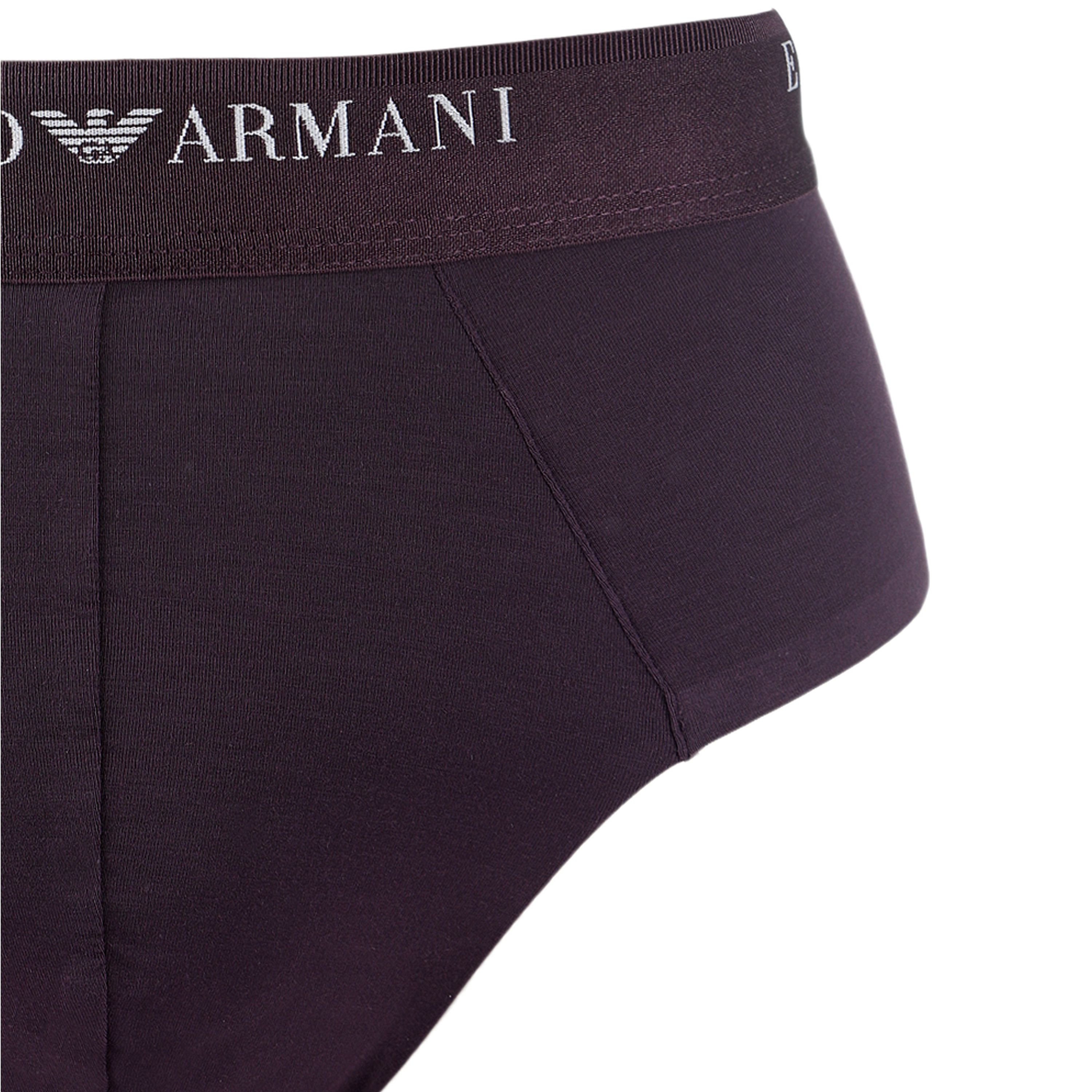 Мужские трусы брифы фиолетовые Emporio Armani 111846_4F511 05093 фото 3