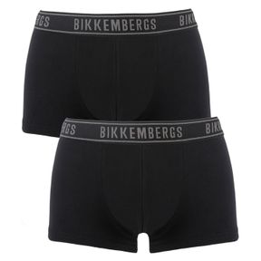Фото Мужские трусы хипсы (черный) набор 2 в 1 Bikkembergs BKK1UTR15BI