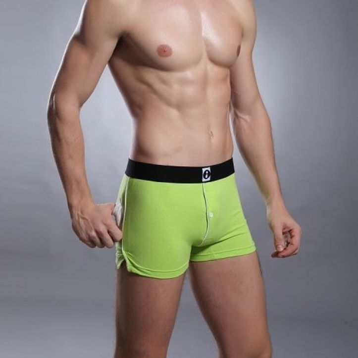Мужские трусы боксеры зеленые с задним карманом Superbody Green Pocket Boxers фото 2