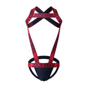 Фото Мужская портупея красная JOCKMAIL JM913-8