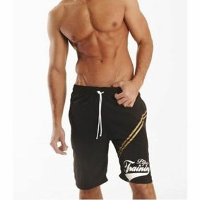 Фото Мужские шорты черные  пляжные Asitoo Black Training Pipe Beach Shorts