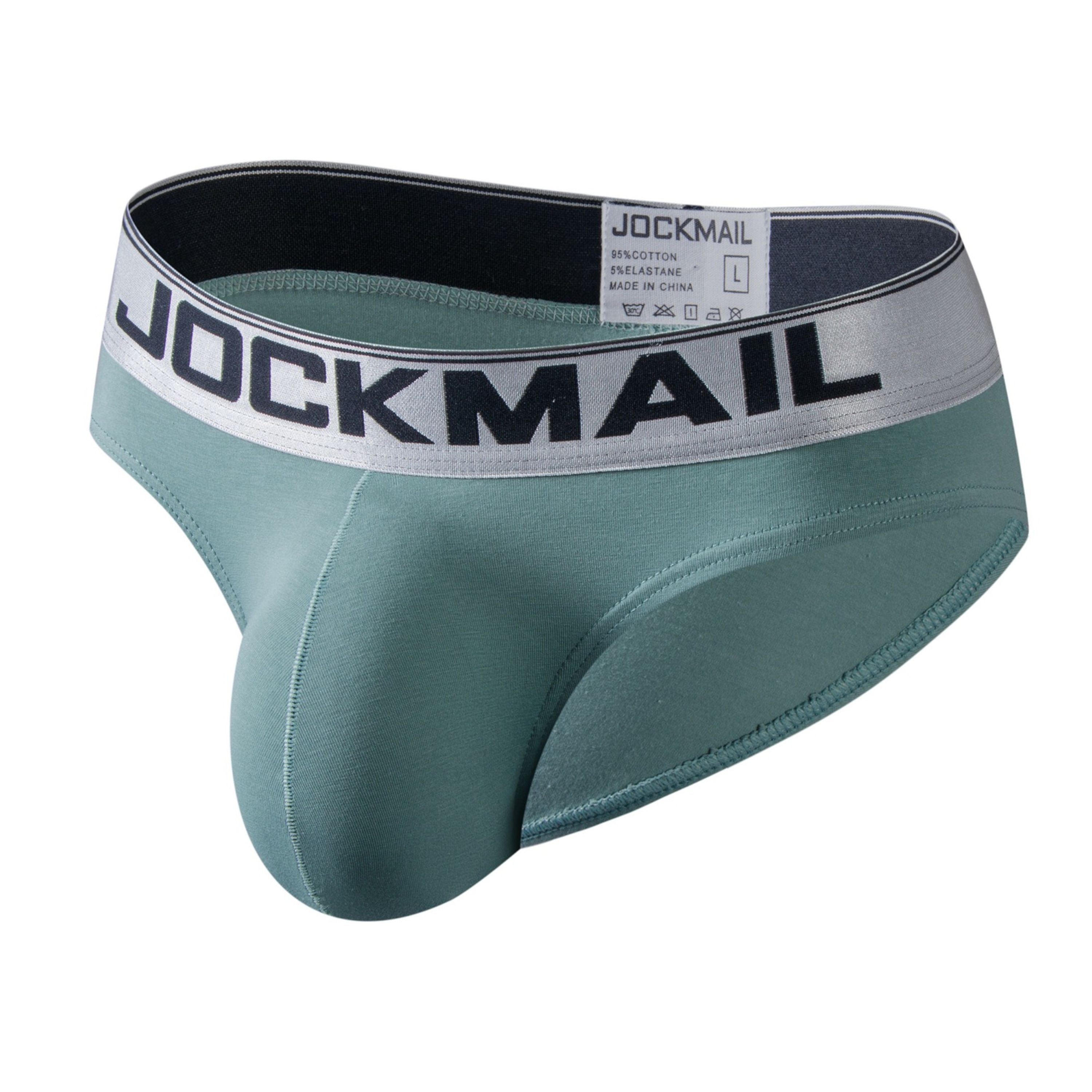 Мужские трусы брифы зеленые JOCKMAIL JM2029-19 фото 1