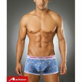 Фото Мужские трусы боксеры Asitoo Modal Blue Rabbit Boxer AST0012