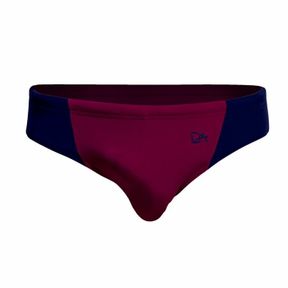 Фото Мужские плавки бордовые с синими вставками DOREANSE 3805