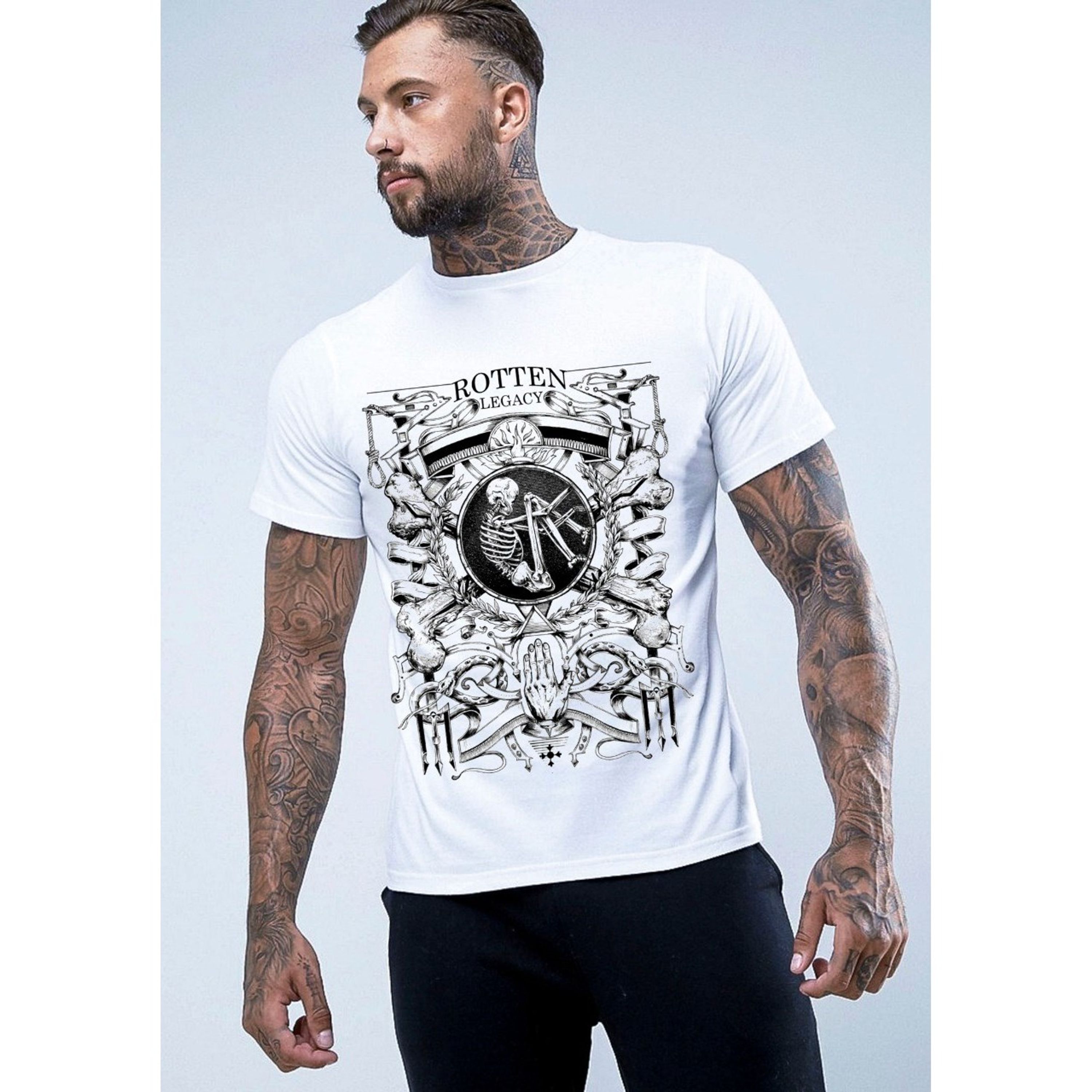 Футболка мужская белая с принтом Scandaloso 0202343m-EP фото 1