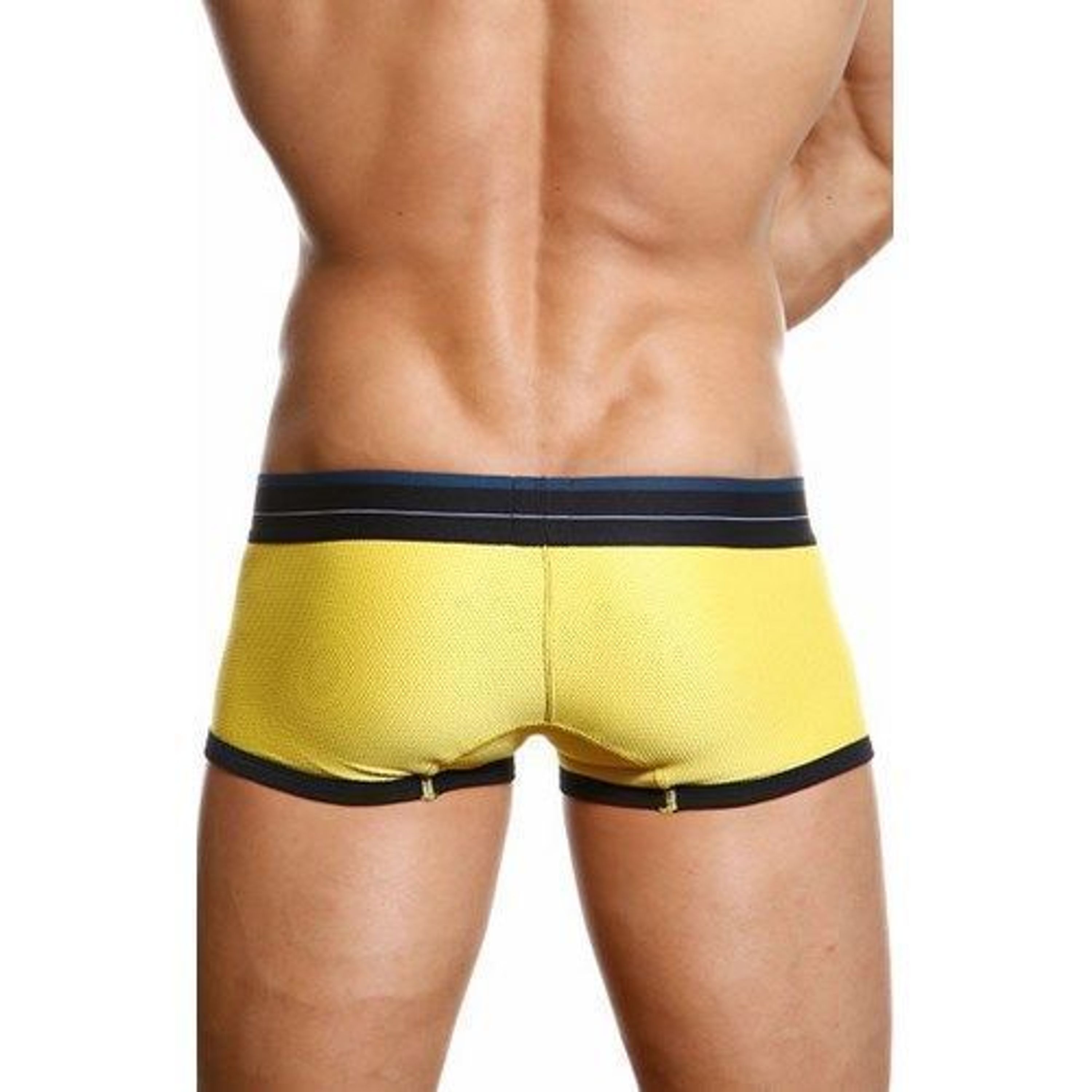 Мужские трусы хипсы желтые в сетку TOOT Nylon Sport Hip Boxer TT00078 фото 2