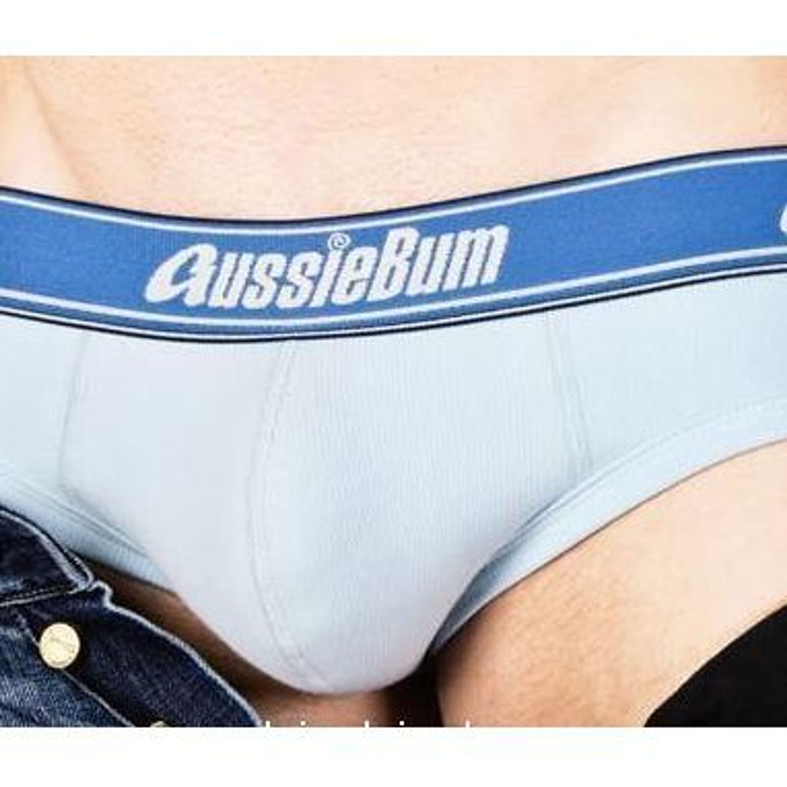  Мужские трусы брифы светло-синие Aussiebum Flex Ice Brief фото 1