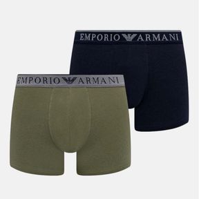 Фото Набор мужских трусов хипсов 2в1 (темно-синий, олива) Emporio Armani 111769_4F720 75836