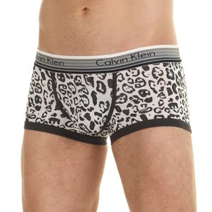Фото Мужские трусы хипсы белые с леопардовым принтом Calvin Klein