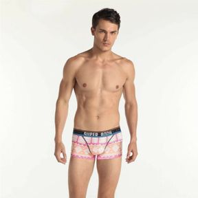 Фото Мужские трусы боксеры фуксия с узорами Superbody Boxer Pink