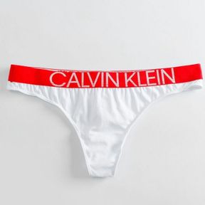 Фото Женские трусы стринги белые Calvin Klein Women Statement 1981