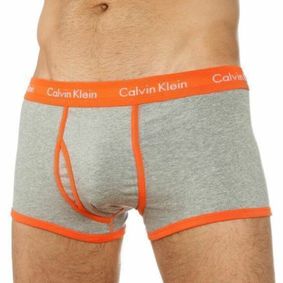 Фото Мужские трусы боксеры серые Calvin Klein Brief 365 Grey-Orange 