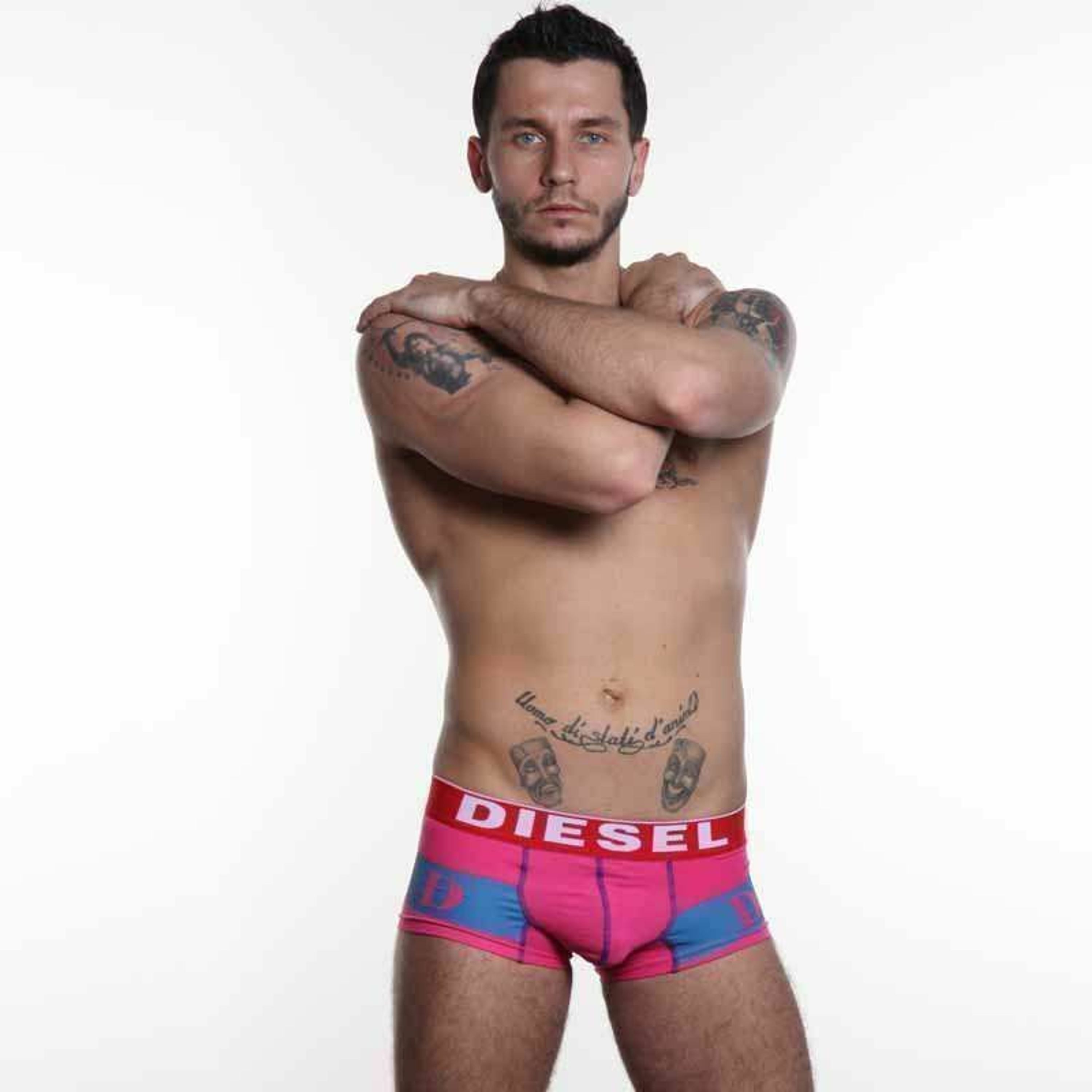 Мужские трусы хипсы розовые DIESEL DIS0004 фото 1